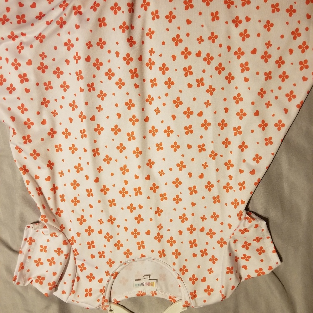 Lularoe kids scarlett dress size 8 white nwot